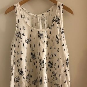 Navy Sailboats Tank Top